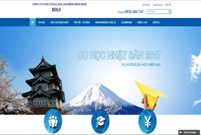 Website XNK Lao Động Bình Định
